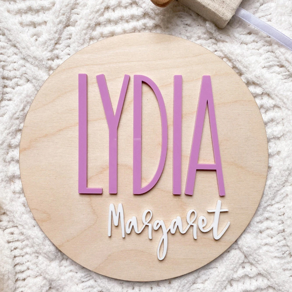 Plaque d'annonce de naissance  - Nursery avis et prix
