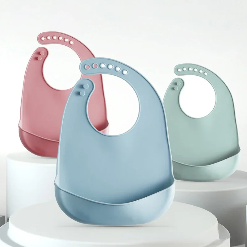 Lot de 1 à 4 bavoirs réglables - Waterproof Baby Bibs Silicone avis et prix