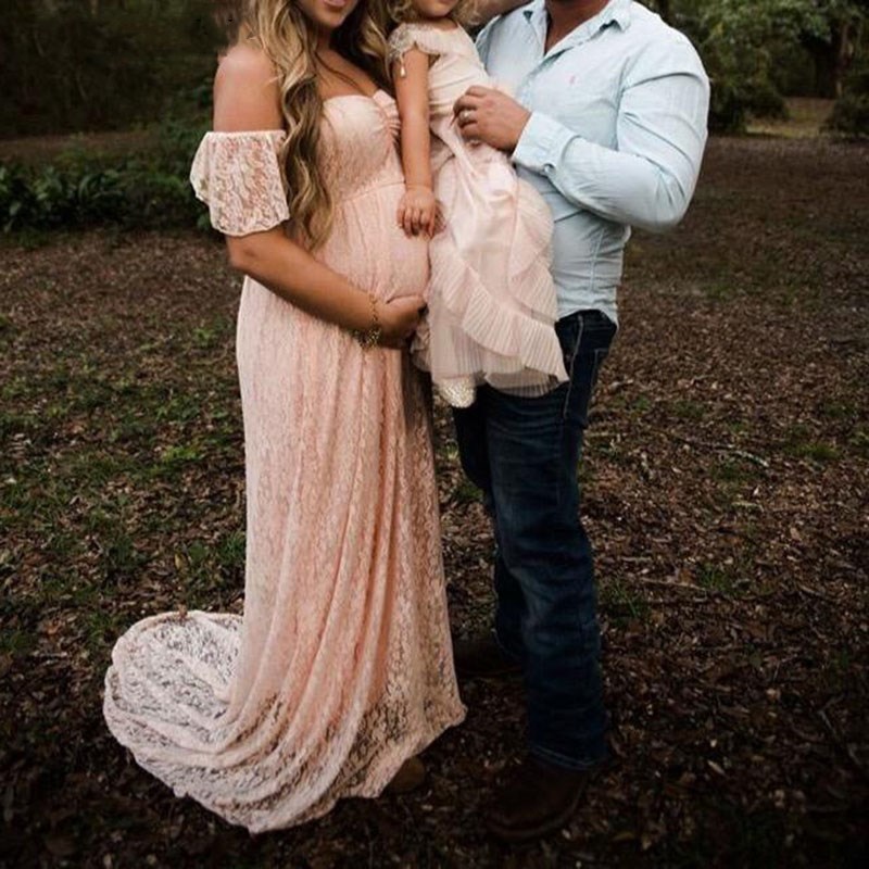 Robe Maxi en Dentelle à Manche - Maternity Wear avis et prix