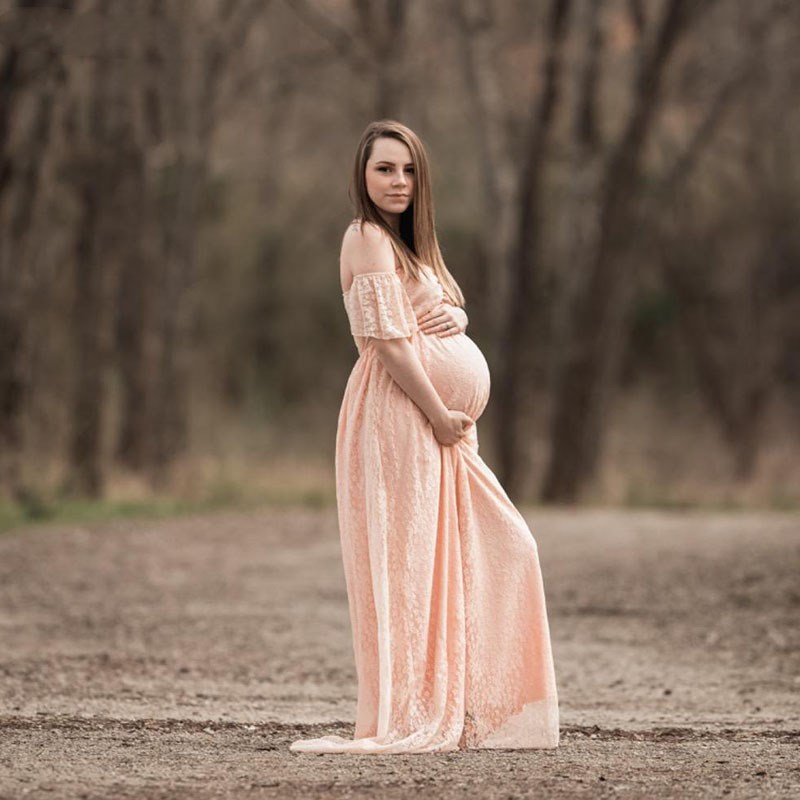 Robe Maxi en Dentelle à Manche - Maternity Wear avis et prix