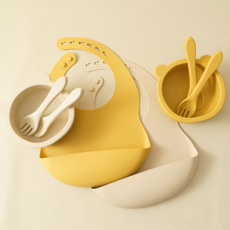 Ensemble d'alimentation en sil - Waterproof Baby Bibs Silicone avis et prix